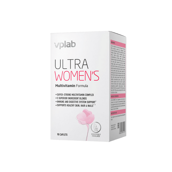 VPLAB Ultra Women's Sports Multivitamin bottle with colorful label and tablets inside, designed for active women’s nutrition