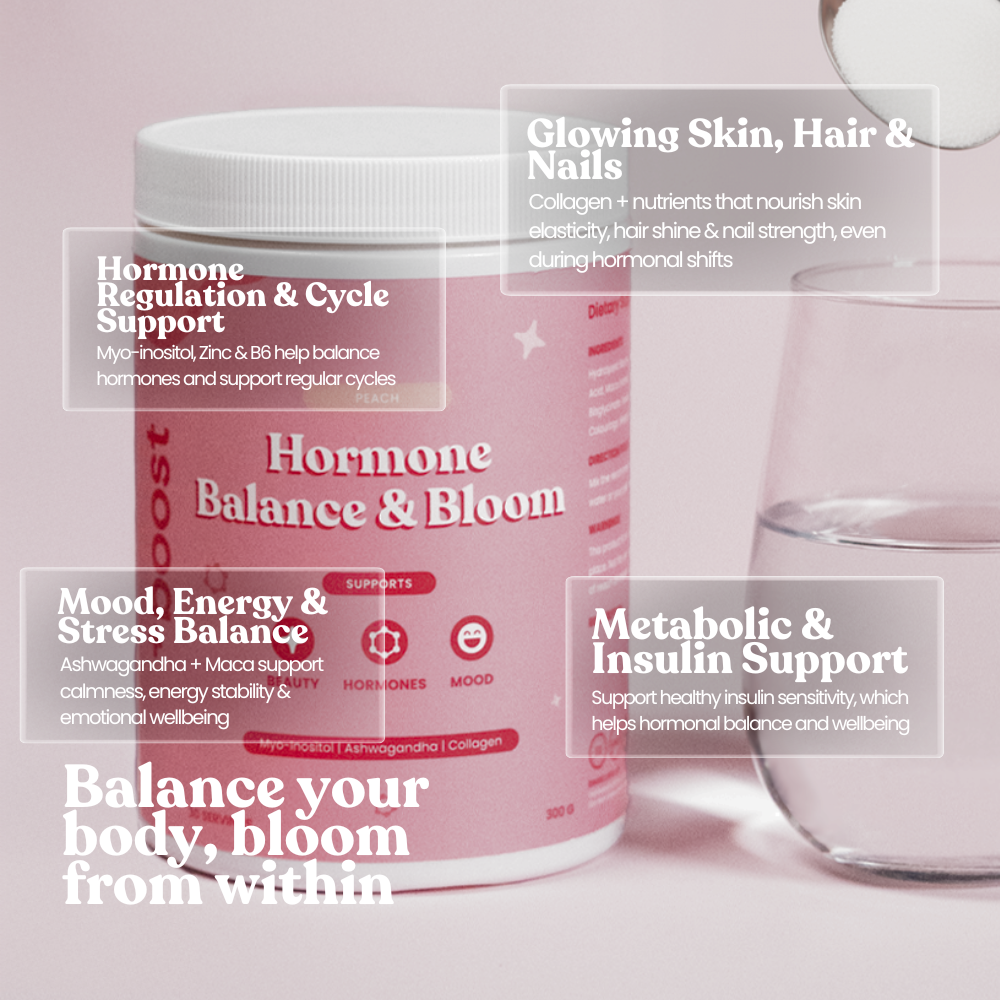 +boost Hormone Balance & Bloom