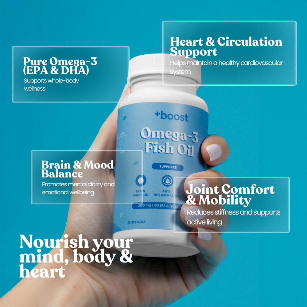 +boost Omega-3 Fish Oil