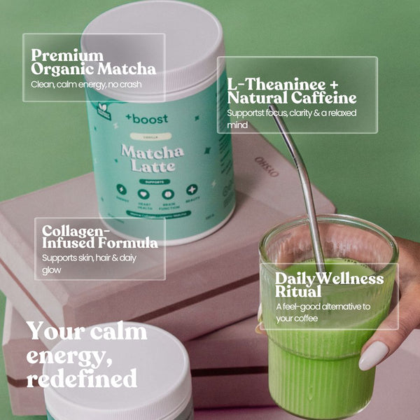 Matcha Latte · boost – +boost