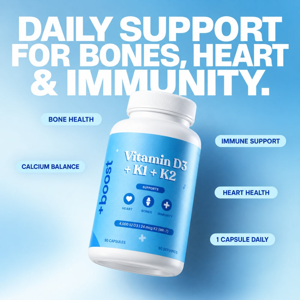 +boost Vitamin D3 + K1 + K2