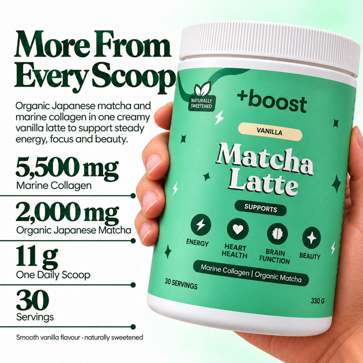 +boost Matcha Latte
