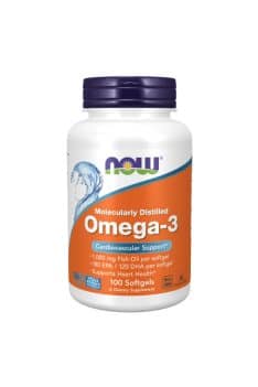 NOW Foods Omega-3 Molecularly Distilled 1000mg