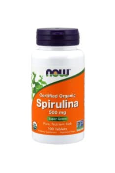 NOW Foods Organic Spirulina 500mg