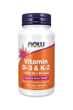 Now Foods Vitamin D-3 & K-2 1,000IU 45mcg