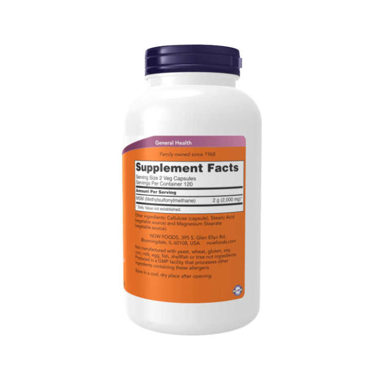 Now Foods MSM 1000mg - Boost